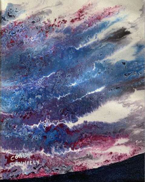 "Where Edges Meet" painting & its poem "Where Edges Meet" painting & its poem