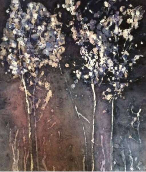 "Sister Trees" painting & its poem "Sister Trees" painting & its poem