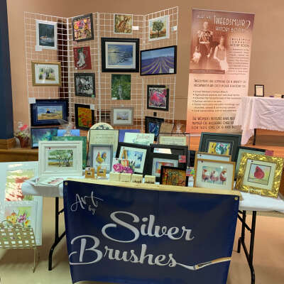 Art by Silver Brushes at the Annual Christmas Craft Show hosted by The Bond Head Women's Institute